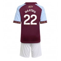 Stroje piłkarskie Aston Villa Ian Maatsen #22 Koszulka Podstawowej dla dzieci 2025-26 Krótki Rękaw (+ szorty)